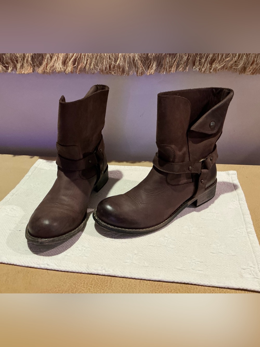 Sundance Harness Moto Boots EUC Euro 40